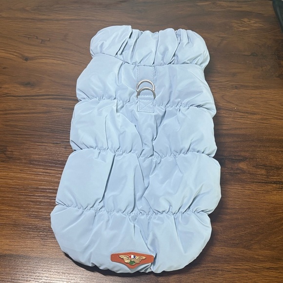 Chic Dog Other - Chic Light Blue Quilted Pet Jacket Medium But Fits Like a Small